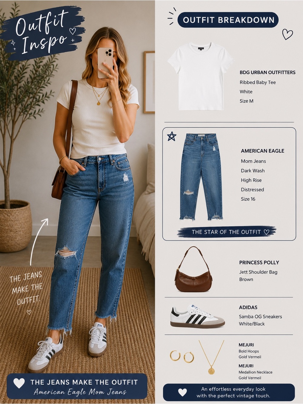 American Eagle High Rise Mom Jeans